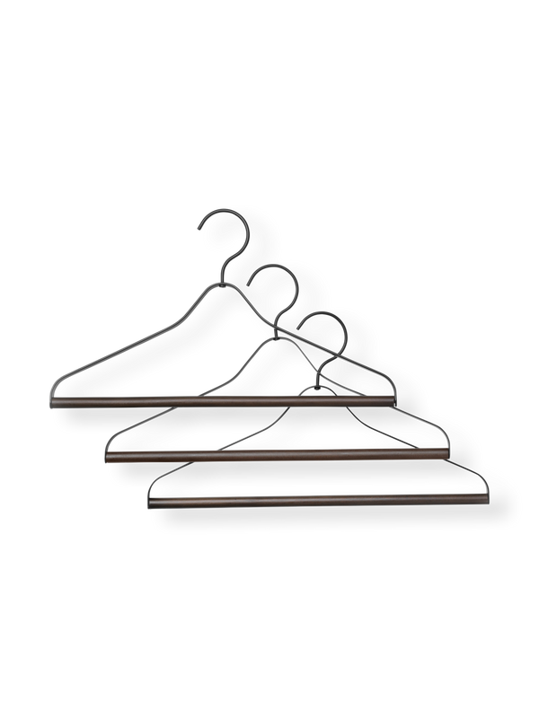 Coat Hanger - Set of 3 - Black