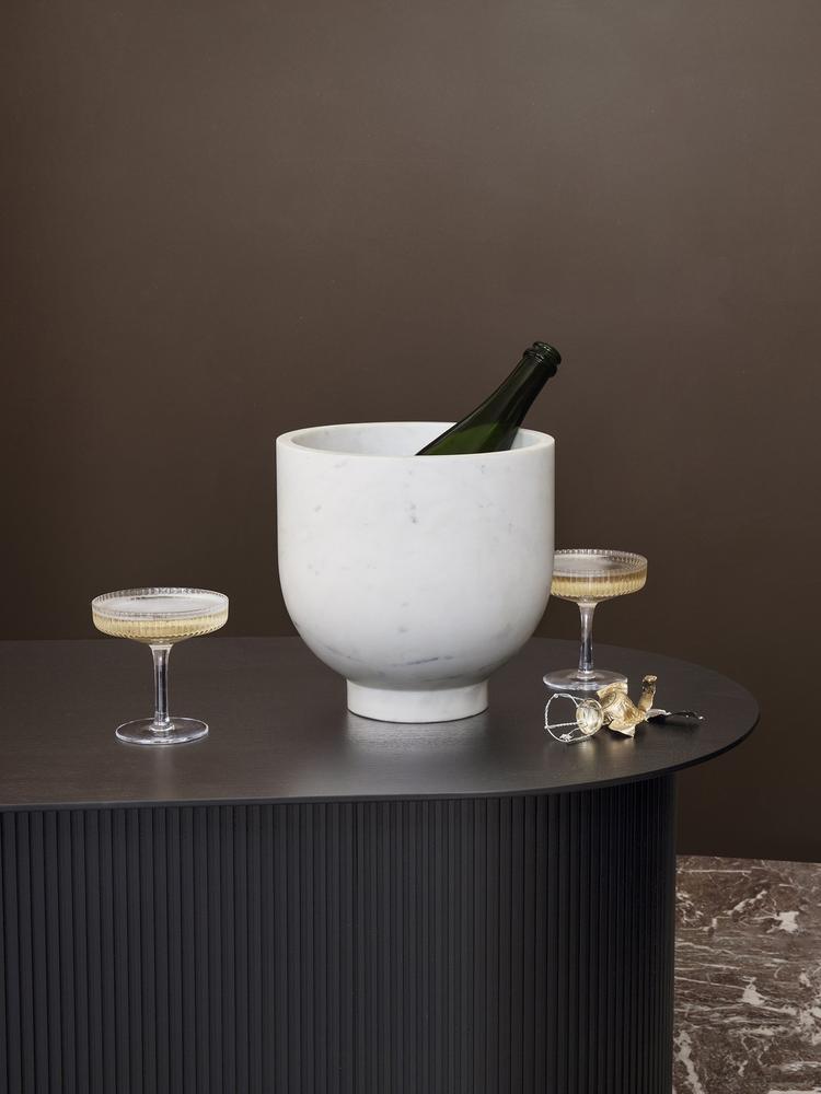 Ripple Champagne Saucers - Clear