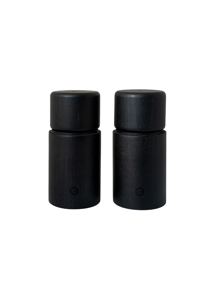 Bergen 2 Pcs Set - Black - 12 cm