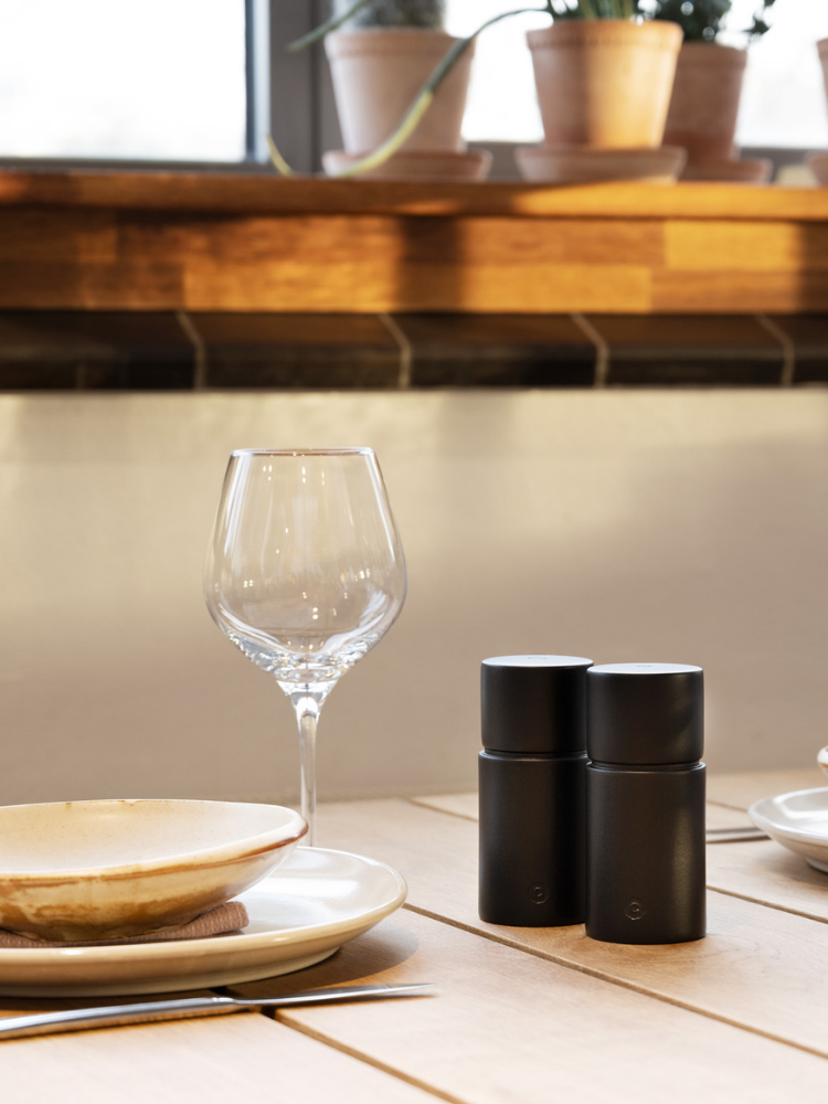 Bergen 2 Pcs Set - Black - 12 cm