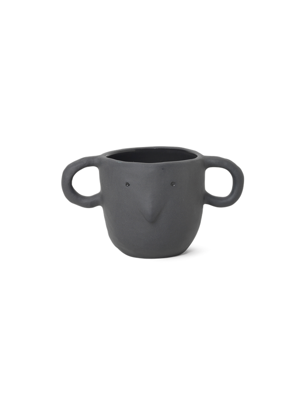 Mus Plant Pot Small - Dark Grey