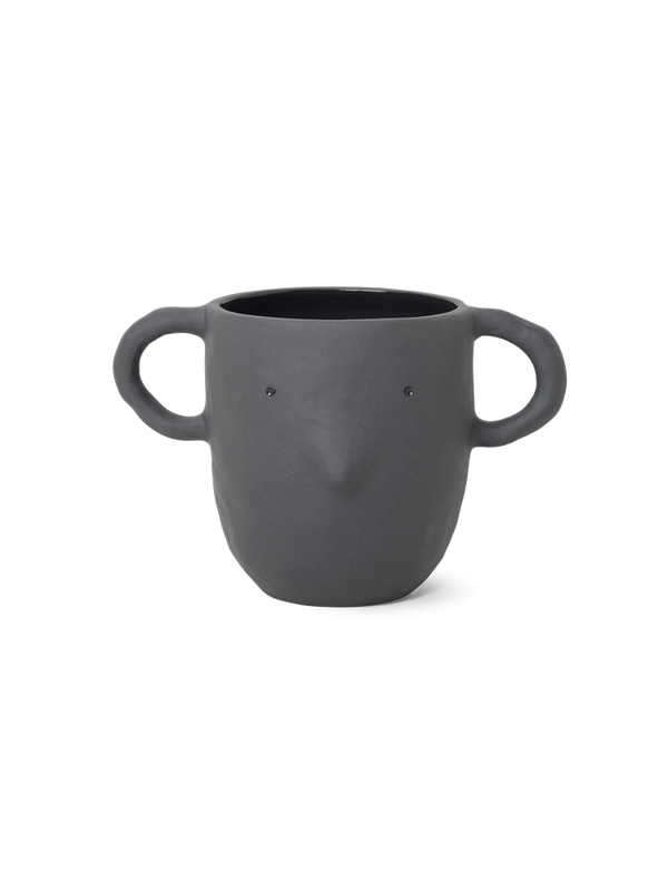 Mus Plant Pot - Large - Dark Grey