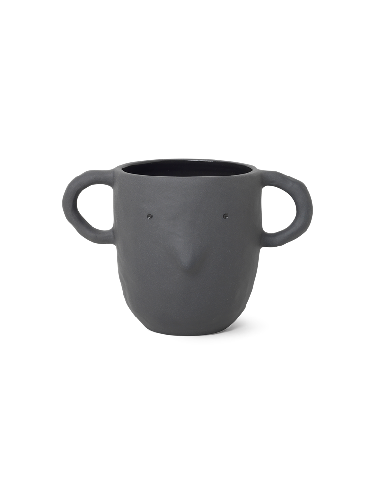 Mus Plant Pot - Large - Dark Grey