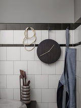 Trace Wall Clock - Black/Brass