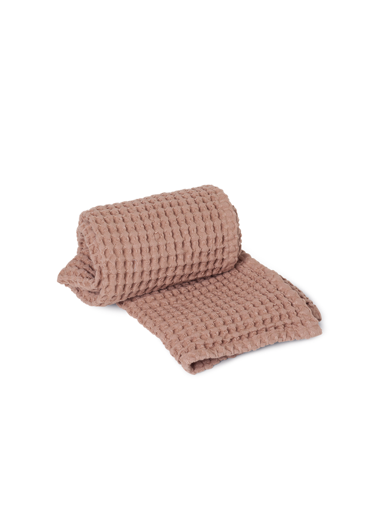 Organic Hand Towel - Dusty Rose