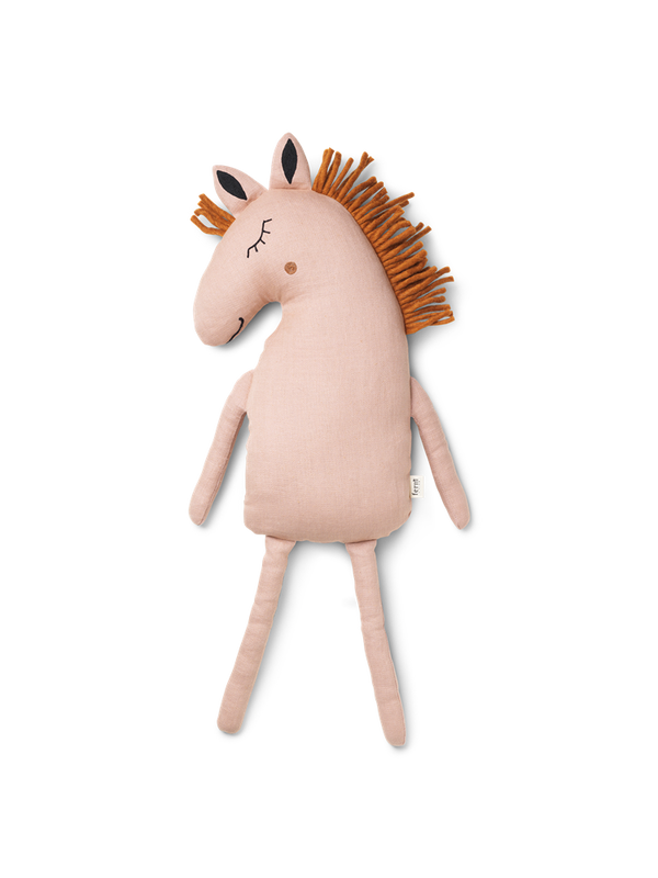 Horse Cushion - Dusty Rose
