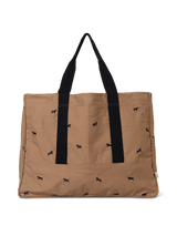 Horse Embr. Weekend Bag - Tan