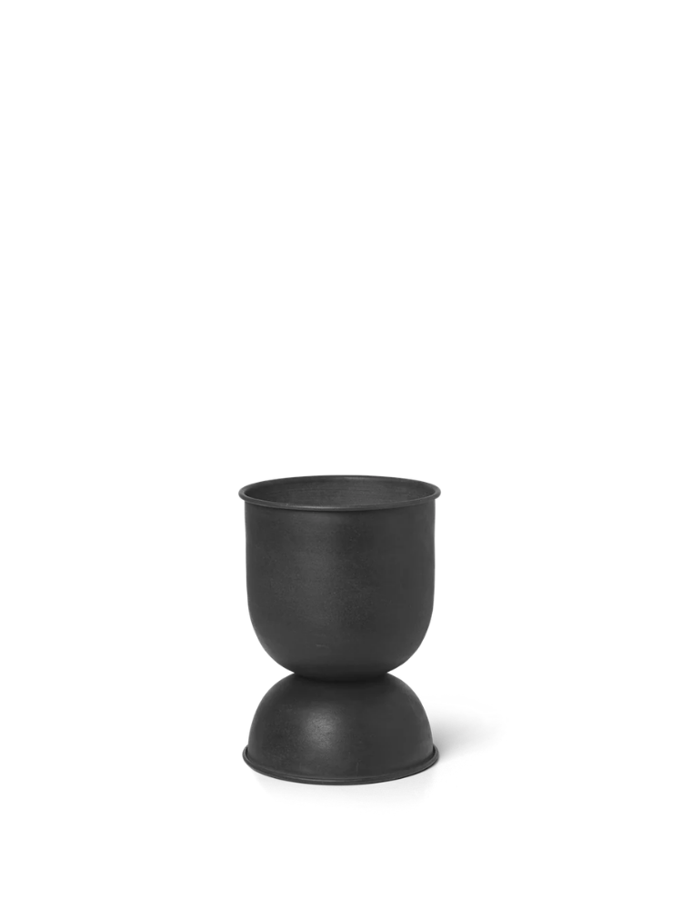 Hourglass Pot - Extra Small - Black