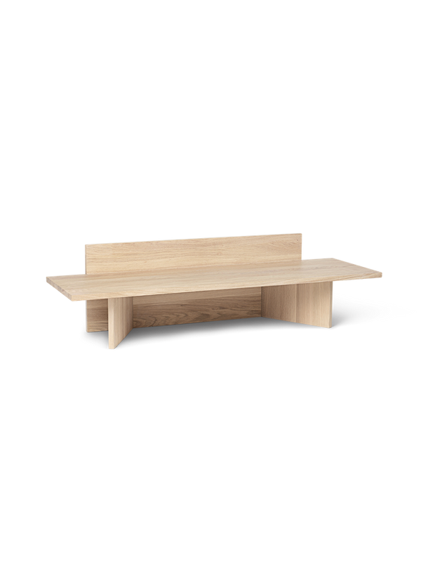 Oblique Bench - Natural Oak