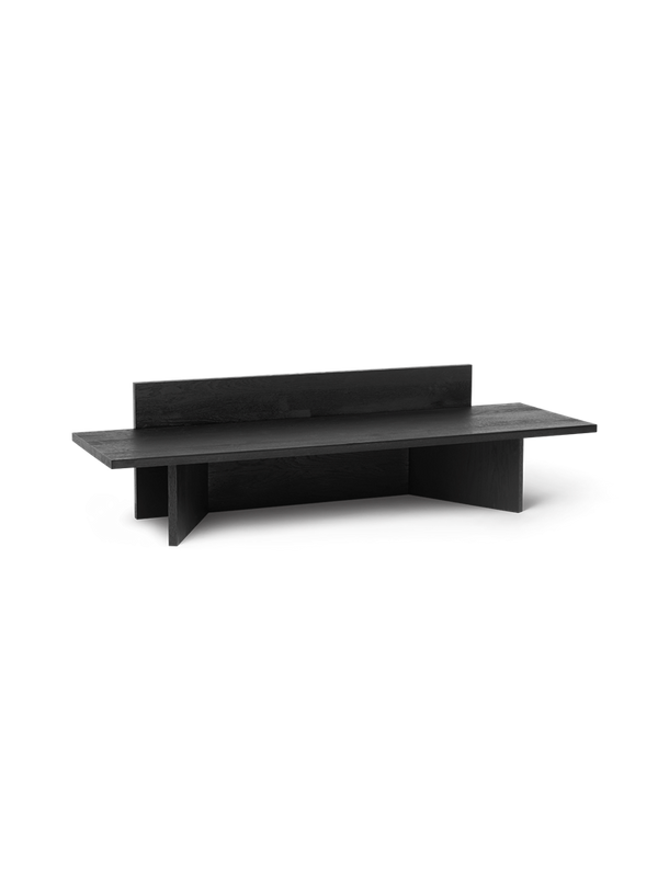 Oblique Bench - Black Oiled Oak