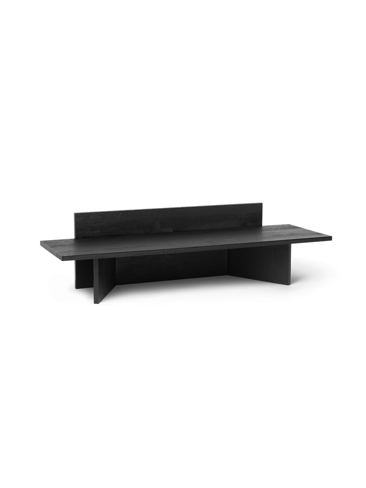 Oblique Bench - Black Oiled Oak