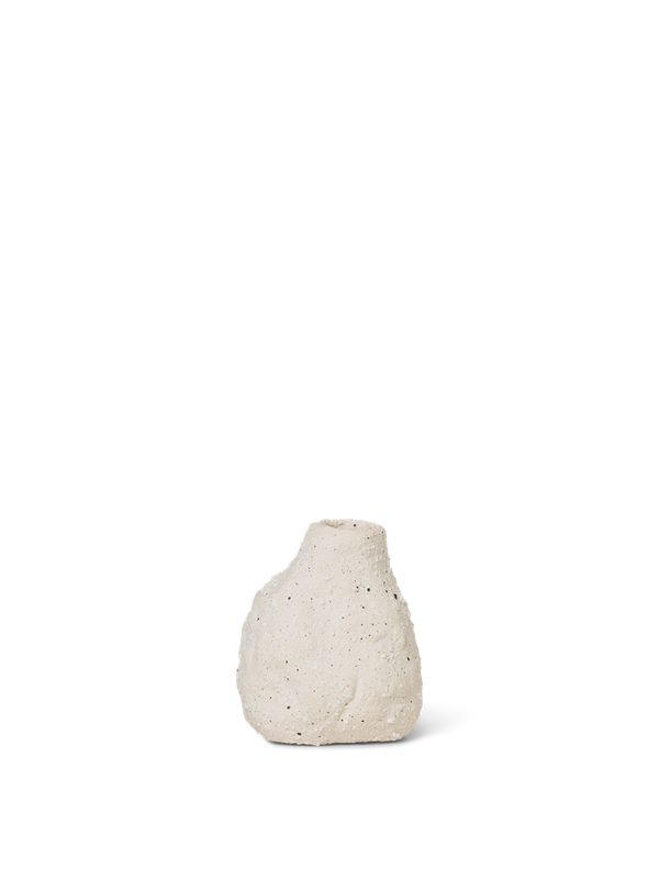 Vulca Mini Vase - Off-white stone