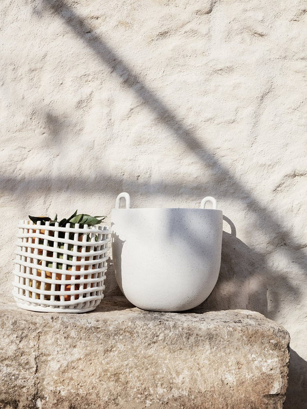 Speckle Pot - Large - Off-White
