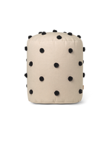 Dot Tufted Pouf - Sand/Black