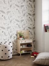 Dot Tufted Pouf - Sand/Black