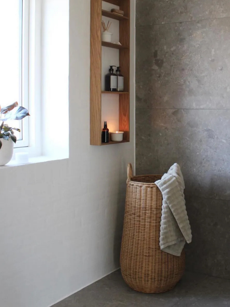 Braided Laundry Basket - Natural