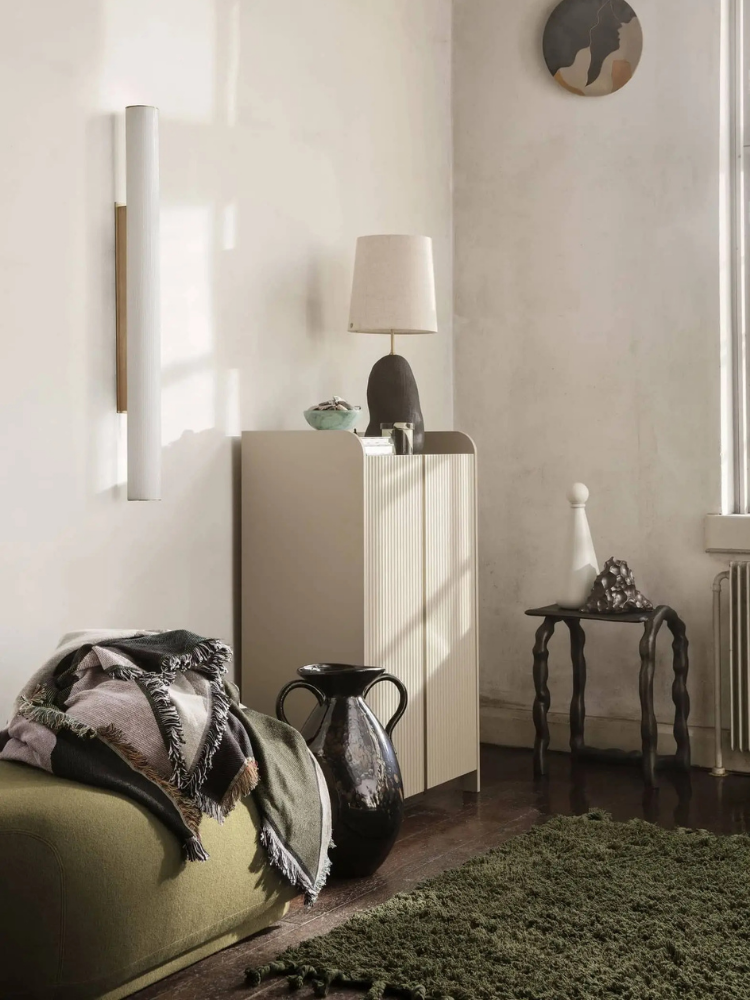 Amass Long Pile Mat - Olive