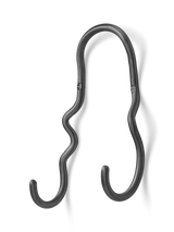 Curvature Double Hook - Black Brass