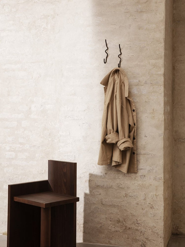 Curvature Hook - Black Brass