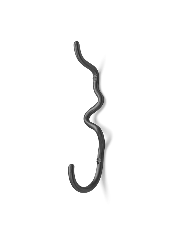 Curvature Hook - Black Brass