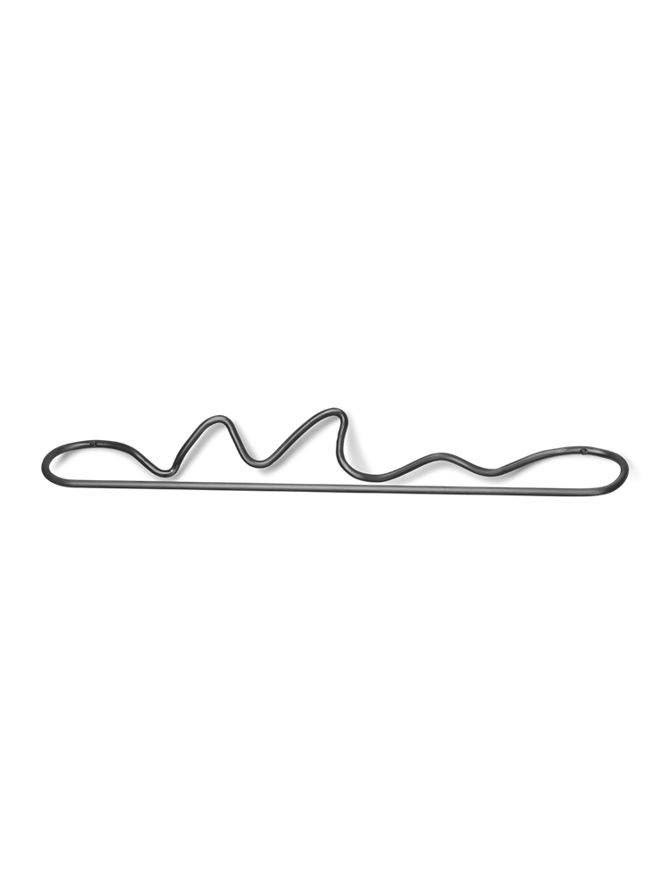 Curvature Towel Hanger - Black Brass