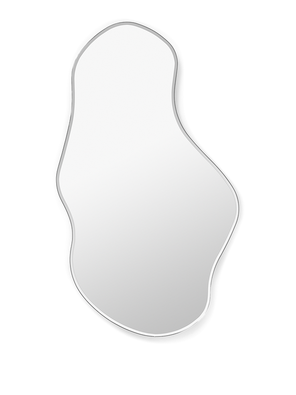 Pond Mirror - Large - Dark Chrome