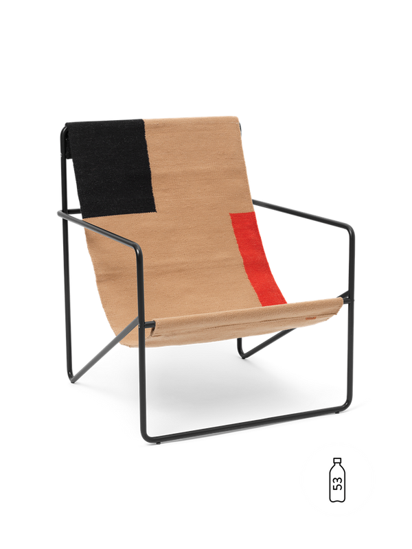 Desert Lounge Chair - Black/Block