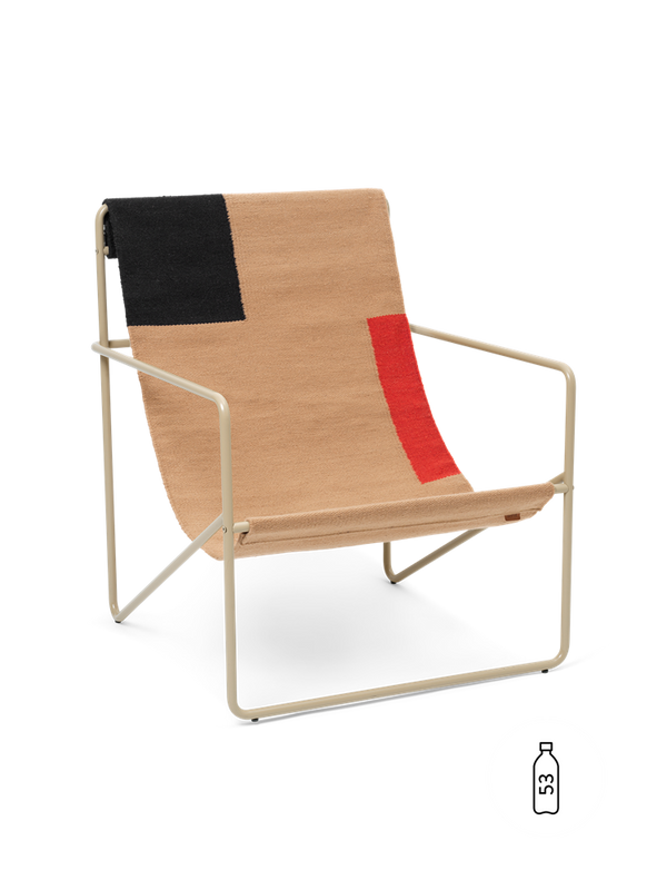 Desert Lounge Chair - Cashmere/Block