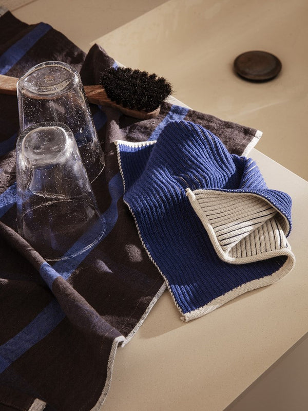 Twofold Cloth - Set of 2 - Br Blue/Off-W