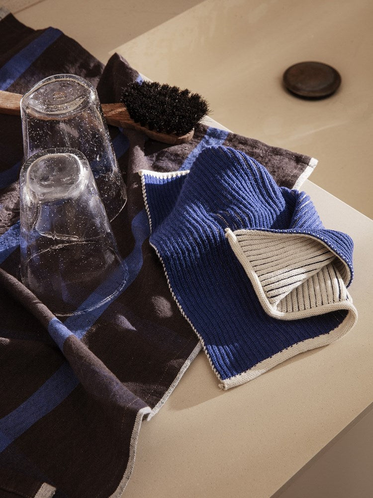 Twofold Cloth - Set of 2 - Br Blue/Off-W