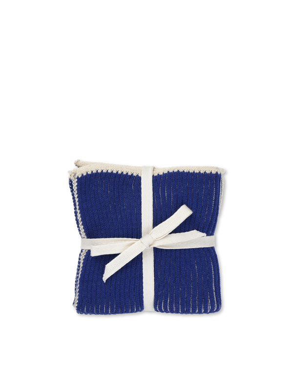 Twofold Cloth - Set of 2 - Br Blue/Off-W