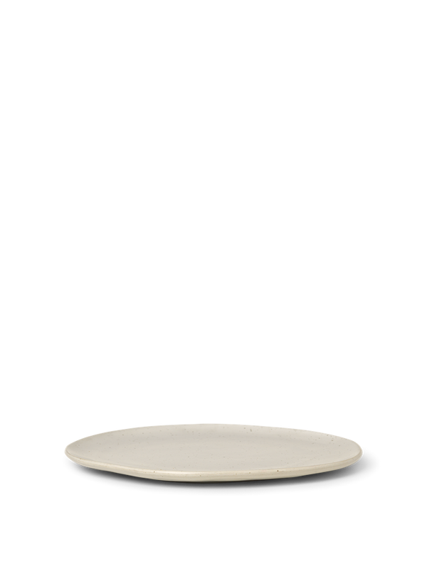 Flow Plate - Large - Off-white Speckle