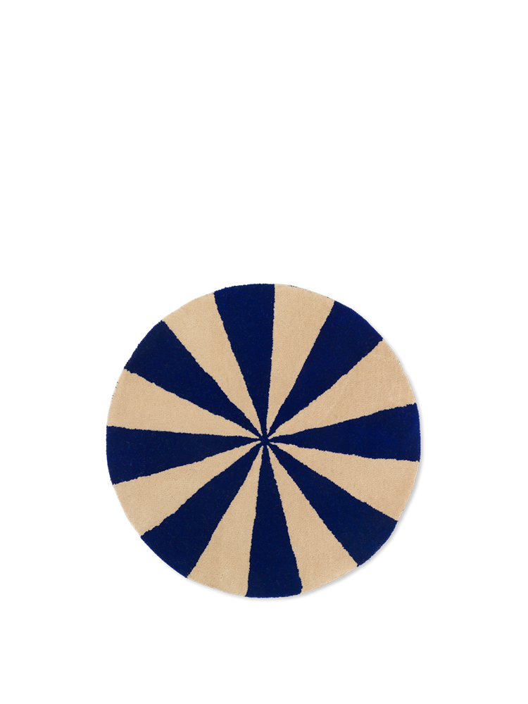 Arch Tufted Rug - Small - Br Blue/Off-W