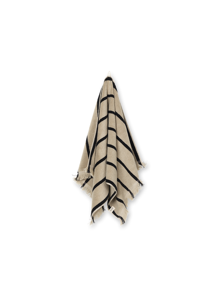 Alee Hand Towel - Sand/Black