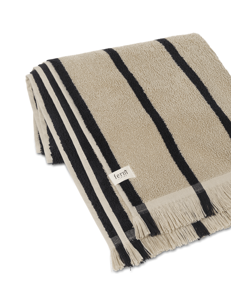 Alee Hand Towel - Sand/Black