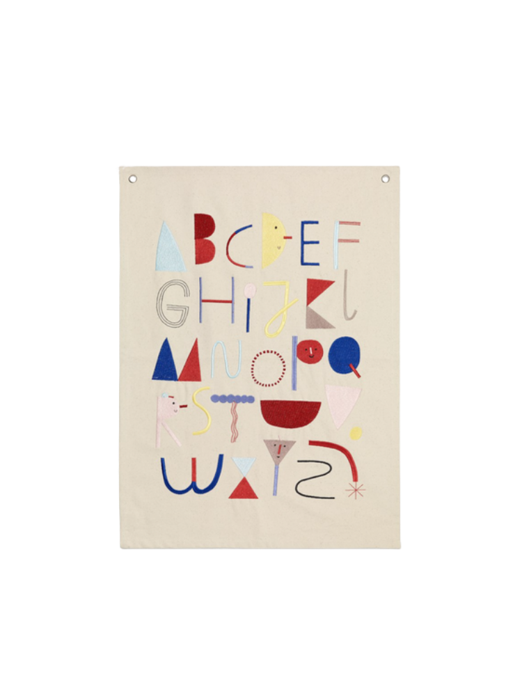 Alphabet Fabric Poster