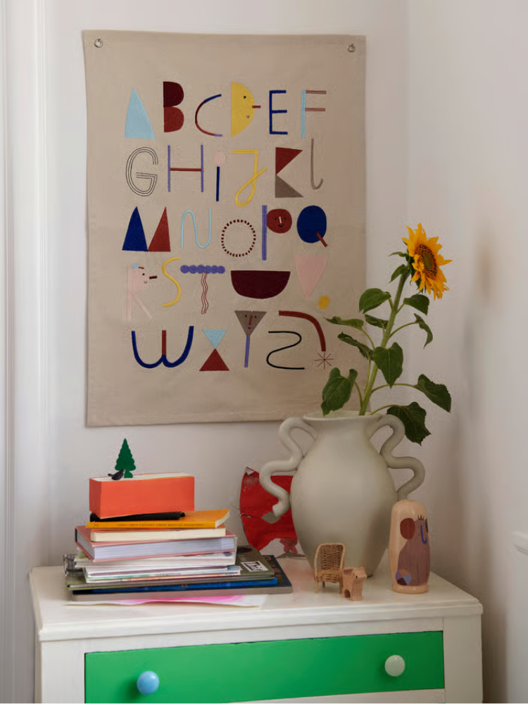 Alphabet Fabric Poster