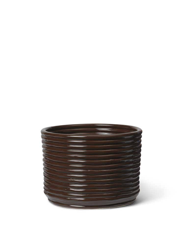 Corduroy Pot - Carob Brown