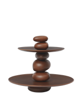 Pebble Dessert Stand - Dark Brown