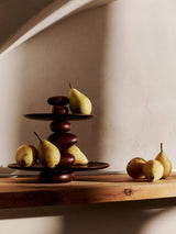 Pebble Dessert Stand - Dark Brown
