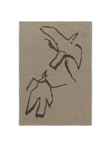 Vuelo Tea Towel - Elm Green/Coffee