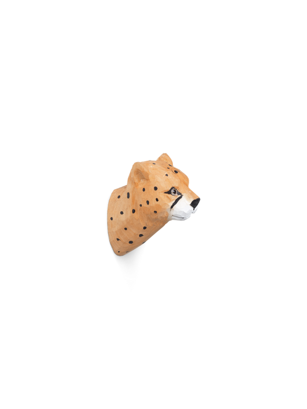 Animal Hand-carved Hook - Cheetah