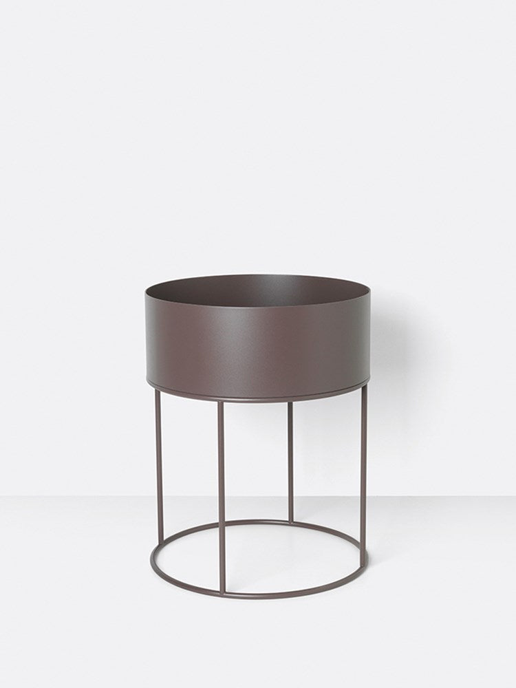 Plant Box - Round - Taupe