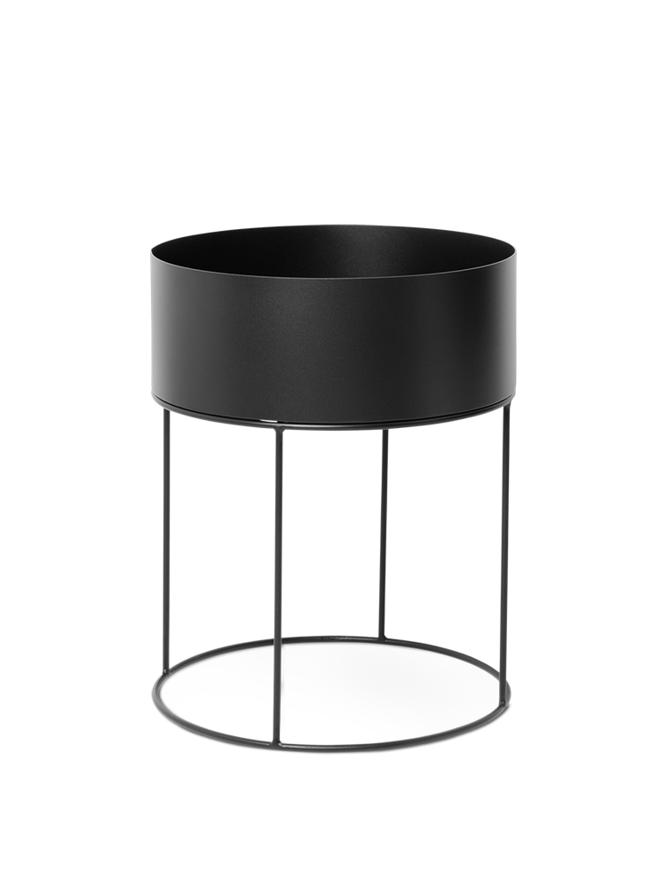 Plant Box - Round - Black