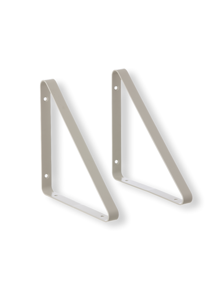 Shelf Hangers - set of 2- Light Grey