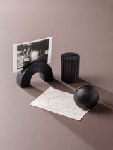 Card Stand Column - Black Brass