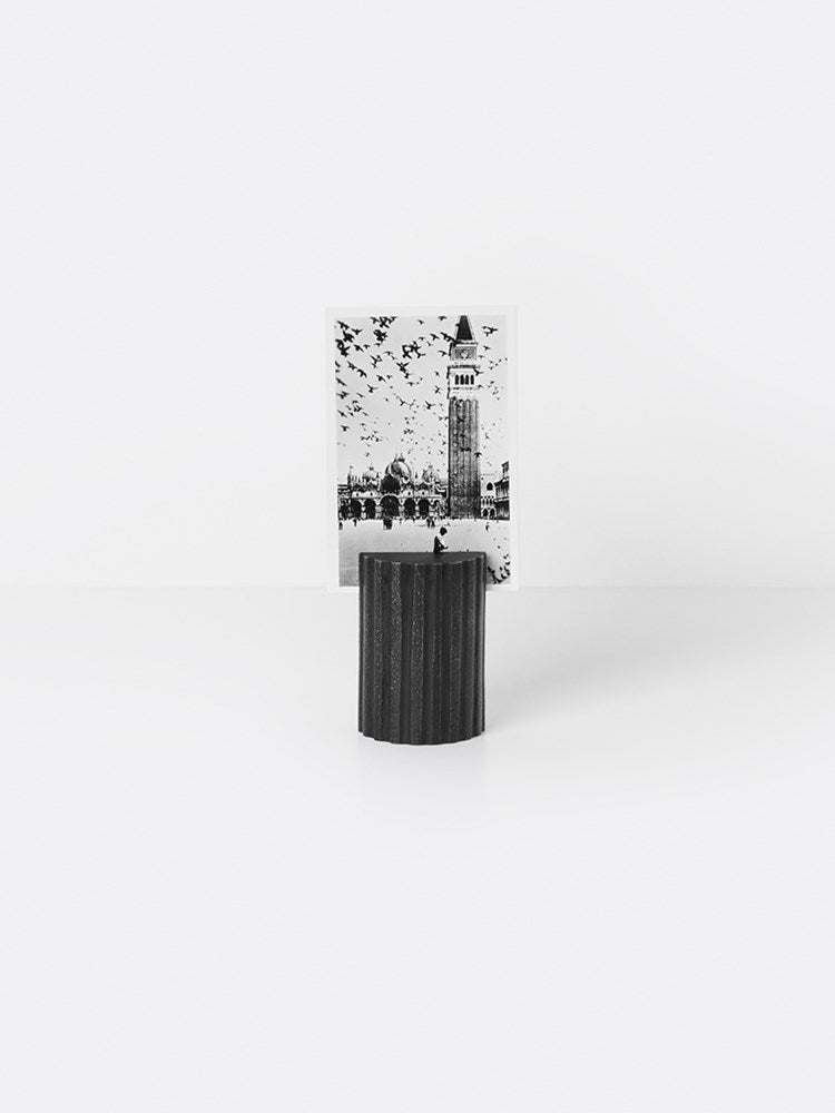Card Stand Column - Black Brass