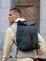 Alex Backpack - Stone Blue/DK Brown