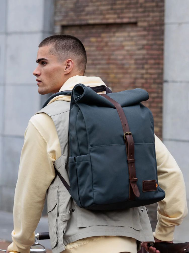 Alex Backpack - Stone Blue/DK Brown