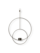 Hanging Tealight Deco - Circular - Black
